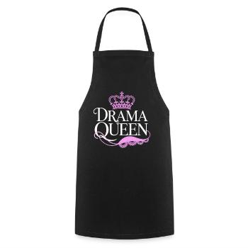 Drama Queen Königin Prinzessin Selbstwert Frauen - Kochschürze - Schwarz - Vorne - AI Model Male 185 dark (185cm)