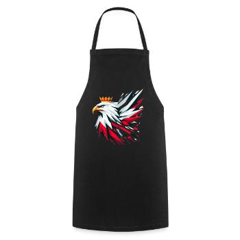 Poland Polska Eagle Flag Flag Geometry Gift - Cooking Apron - black - Front - AI Model Male 185 dark (185cm)