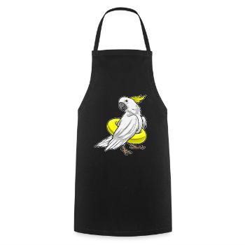 Nage de perroquets Ring Été - Tablier de cuisine - noir - Devant - AI Model Male 185 dark (185cm)