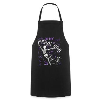 Funny Opossum Wild Girl Party Holiday Summer - Cooking Apron - black - Front - AI Model Male 185 dark (185cm)