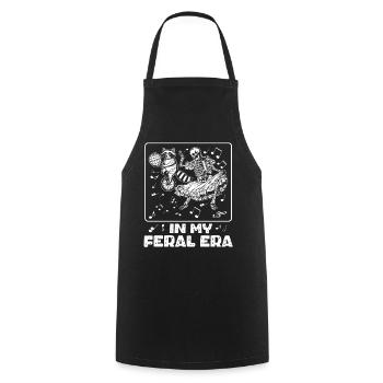Funny Opossum Wild Girl Party Holiday Summer - Cooking Apron - black - Front - AI Model Male 185 dark (185cm)