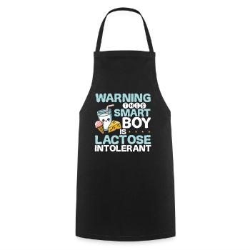 Lactose intolerant Young lactose intolerance - Cooking Apron - black - Front - AI Model Male 185 dark (185cm)