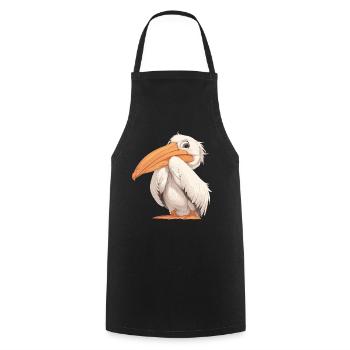 Pelicans Pelican - Cooking Apron - black - Front - AI Model Male 185 dark (185cm)