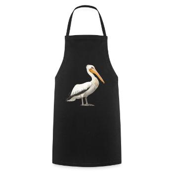 Pelicans Pelican - Cooking Apron - black - Front - AI Model Male 185 dark (185cm)