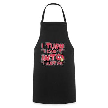 Behavioral Therapist I Turn I Can't Into Therapist - Cooking Apron - black - Front - AI Model Male 185 dark (185cm)