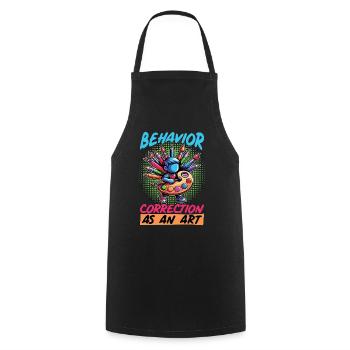 Behavioral Therapist Behavior Correction Therapist - Cooking Apron - black - Front - AI Model Male 185 dark (185cm)