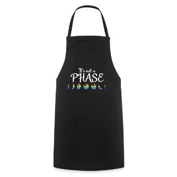 Sympa « Contre le racisme » - Tablier de cuisine - noir - Devant - AI Model Male 185 dark (185cm)