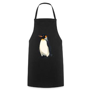 Pinguine Pinguin - Kochschürze - Schwarz - Vorne - AI Model Male 185 dark (185cm)