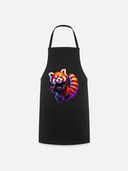 Kleiner Panda - Kochschürze - Schwarz