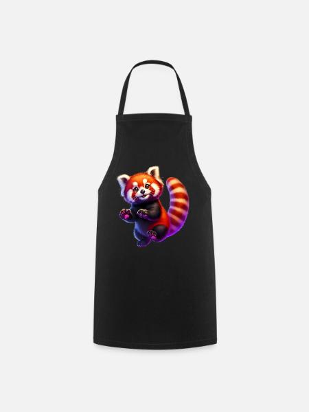 Kleiner Panda - Kochschürze - Schwarz