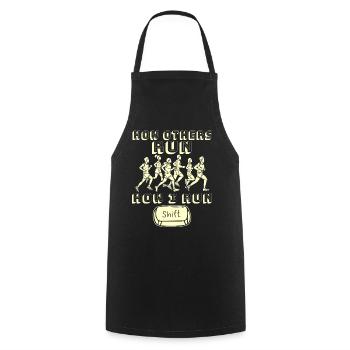 IT Geek, PC Accessories Storage Devices Evolution - Cooking Apron - black - Front - AI Model Male 185 dark (185cm)