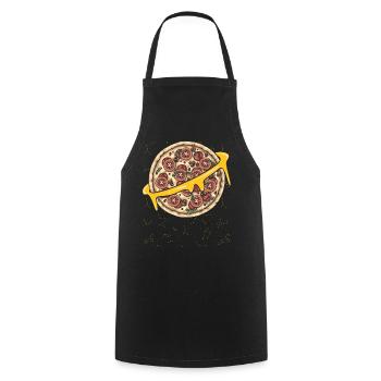 Pizzeria, Chef, Restaurant italien, Pizza, Chef - Tablier de cuisine - noir - Devant - AI Model Male 185 dark (185cm)