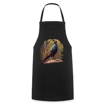 Pheasants Pheasant - Cooking Apron - black - Front - AI Model Male 185 dark (185cm)