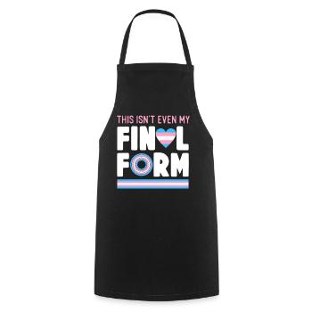 Transgender Trans LGBT Pride - Cooking Apron - black - Front - AI Model Male 185 dark (185cm)