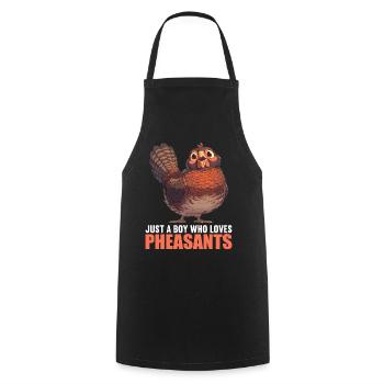 Pheasants Pheasant - Cooking Apron - black - Front - AI Model Male 185 dark (185cm)