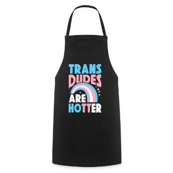 Fierté LGBT transgenre - Tablier de cuisine - noir - Devant - AI Model Male 185 dark (185cm)