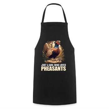 Pheasants Pheasant - Cooking Apron - black - Front - AI Model Male 185 dark (185cm)