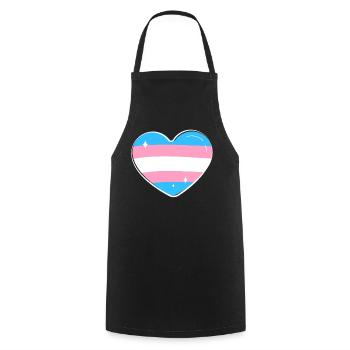 Transgender Trans LGBT Pride - Kochschürze - Schwarz - Vorne - AI Model Male 185 dark (185cm)