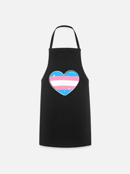 Transgender Trans LGBT Pride - Kochschürze - Schwarz