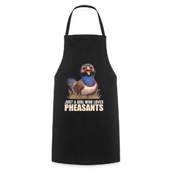Pheasants Pheasant - Cooking Apron - black - Front - AI Model Male 185 dark (185cm)