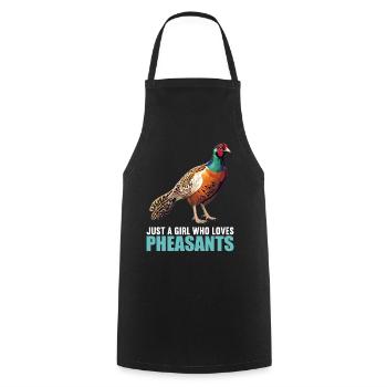Pheasants Pheasant - Cooking Apron - black - Front - AI Model Male 185 dark (185cm)