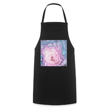 Mystical place - Cooking Apron - black - Front - AI Model Male 185 dark (185cm)