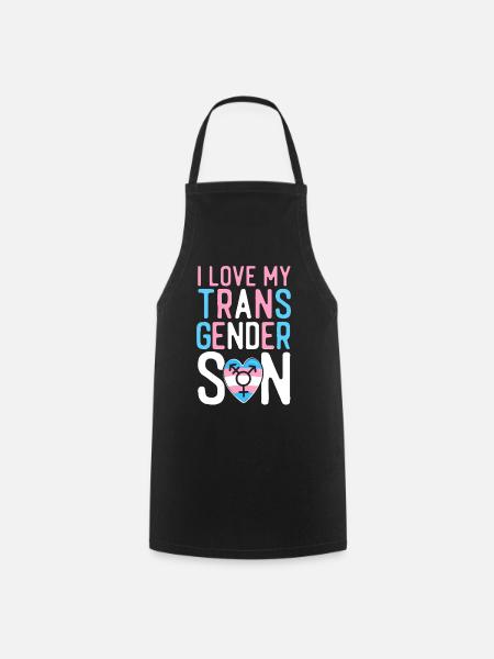 Transgender Trans LGBT Pride - Kochschürze - Schwarz