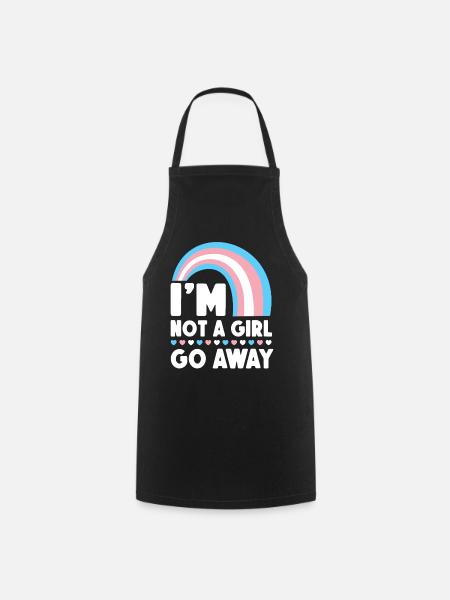 Fierté LGBT transgenre - Tablier de cuisine - noir