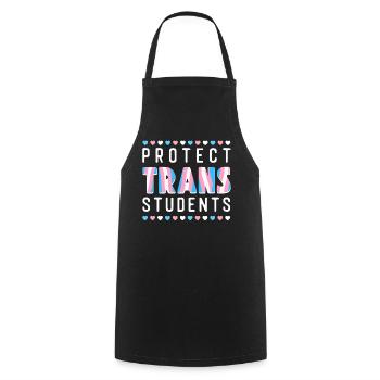 Fierté LGBT transgenre - Tablier de cuisine - noir - Devant - AI Model Male 185 dark (185cm)