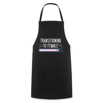 Transgender Trans LGBT Pride - Kochschürze - Schwarz - Vorne - AI Model Male 185 dark (185cm)