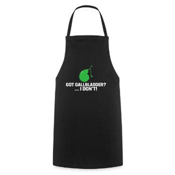 Funny Gallbladder Removal Cholecystectomy - Cooking Apron - black - Front - AI Model Male 185 dark (185cm)