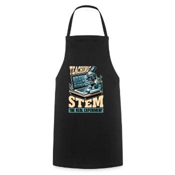 STEM Teacher Teaching STEM The Real Data Analysis - Cooking Apron - black - Front - AI Model Male 185 dark (185cm)