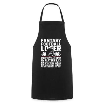 Funny Fantasy Football Loser - I Suck at Fantasy - Cooking Apron - black - Front - AI Model Male 185 dark (185cm)