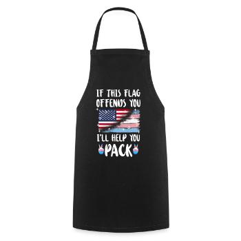 Fierté LGBT transgenre - Tablier de cuisine - noir - Devant - AI Model Male 185 dark (185cm)