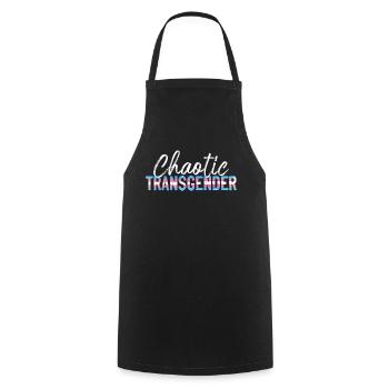 Transgender Trans LGBT Pride - Cooking Apron - black - Front - AI Model Male 185 dark (185cm)