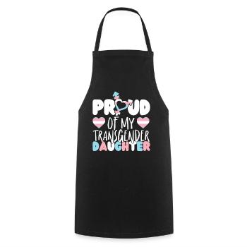 Transgender Trans LGBT Pride - Cooking Apron - black - Front - AI Model Male 185 dark (185cm)