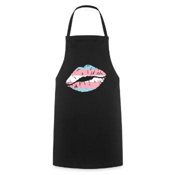 Transgender Trans LGBT Pride - Kochschürze - Schwarz - Vorne - AI Model Male 185 dark (185cm)