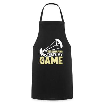 Le kitesurf c’est mon jeu - Kiteboarding - Tablier de cuisine - noir - Devant - AI Model Male 185 dark (185cm)