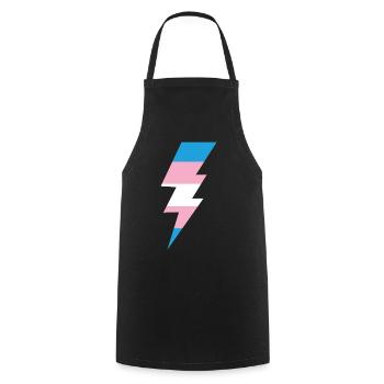 Transgender Trans LGBT Pride - Kochschürze - Schwarz - Vorne - AI Model Male 185 dark (185cm)