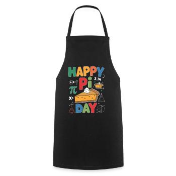 Happy Pi Day - Kochschürze - Schwarz - Vorne - AI Model Male 185 dark (185cm)