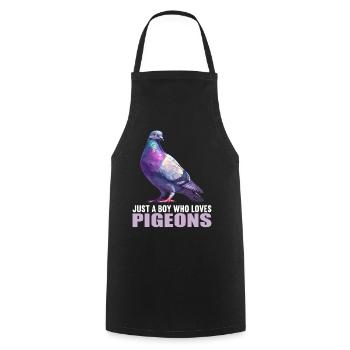 Pigeons Pigeon - Tablier de cuisine - noir - Devant - AI Model Male 185 dark (185cm)
