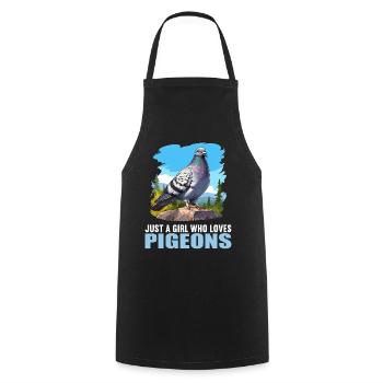 Pigeons Pigeon - Tablier de cuisine - noir - Devant - AI Model Male 185 dark (185cm)