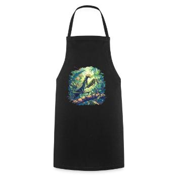 Mantes religieuses Mantes religieuses - Tablier de cuisine - noir - Devant - AI Model Male 185 dark (185cm)