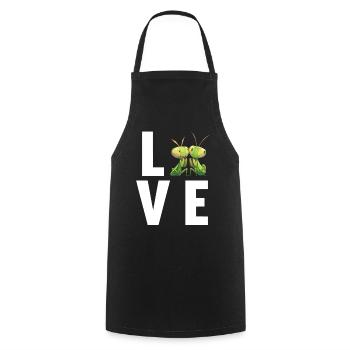 Mantes religieuses Mantes religieuses - Tablier de cuisine - noir - Devant - AI Model Male 185 dark (185cm)