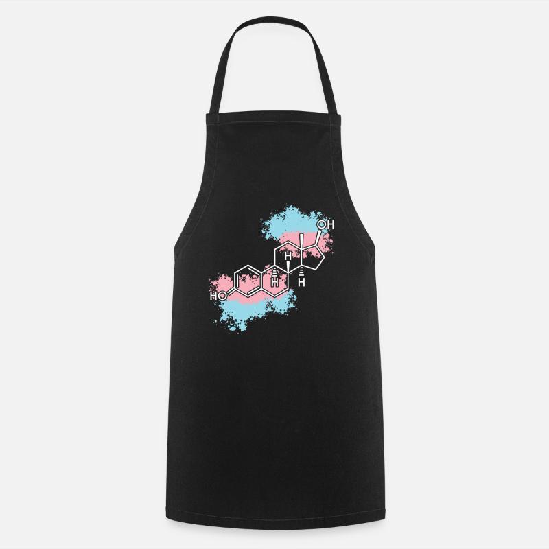 Fierté LGBT transgenre - Tablier de cuisine - noir