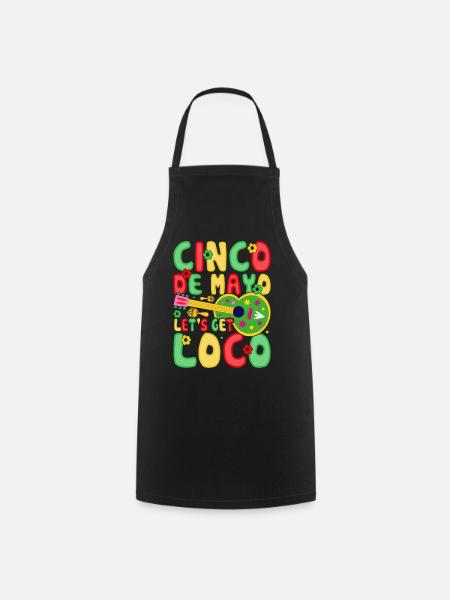 Cinco De Mayo - Kochschürze - Schwarz