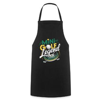 Golf legend - for all those who love the course - Cooking Apron - black - Front - AI Model Male 185 dark (185cm)