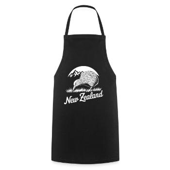 Nouvelle-Zélande Kiwi Mountains Nature Adventure Design - Tablier de cuisine - noir - Devant - AI Model Male 185 dark (185cm)