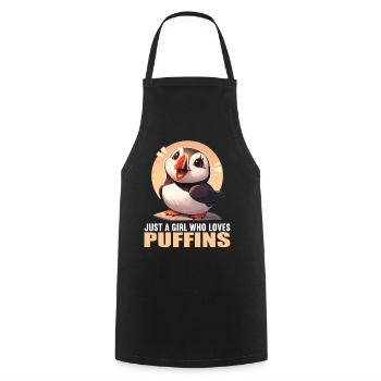 Puffin - Cooking Apron - black - Front - AI Model Male 185 dark (185cm)