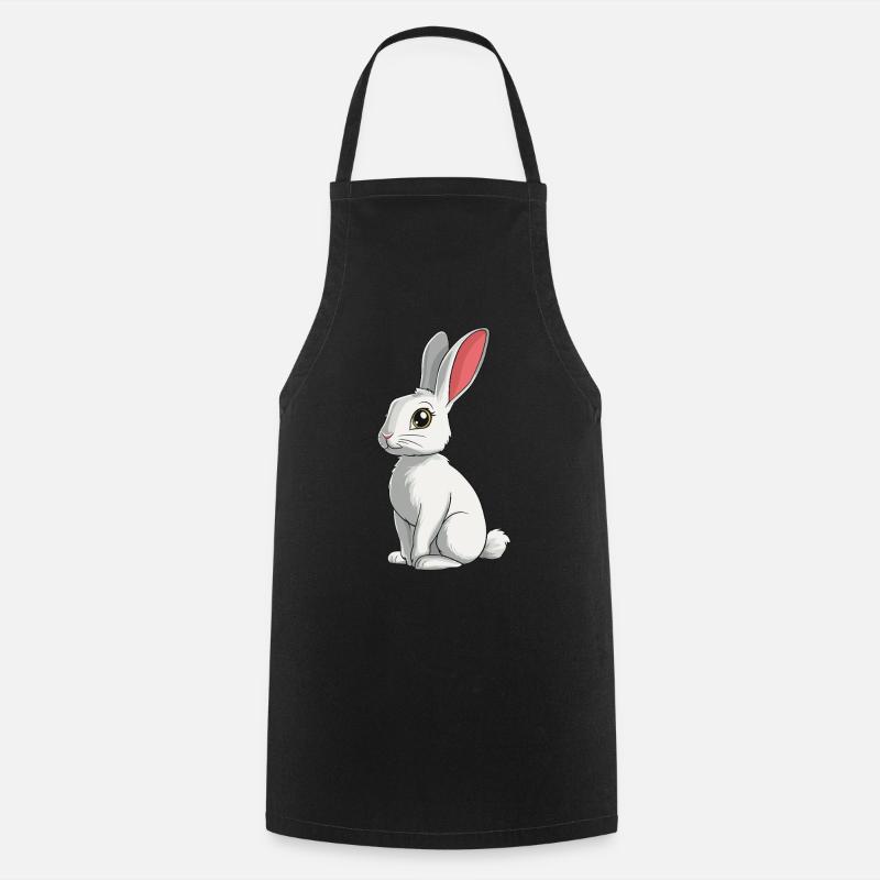 Hasen Hase - Kochschürze - Schwarz